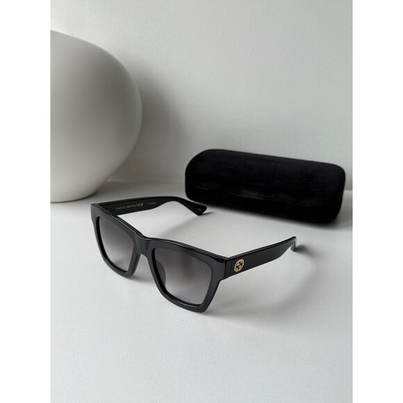 NEW Gucci GG1714S Black Cat Eye Sunglasses main image 5